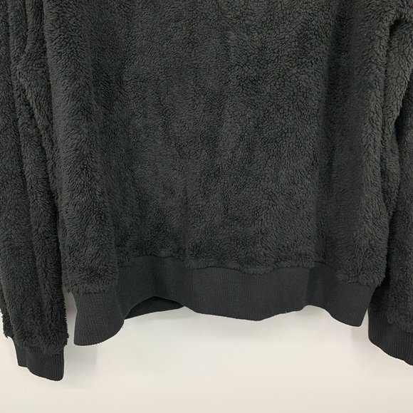 Rails Austin Jacket Fleece Teddy Black Full Zip Fuzzy - Picture 9 of 9